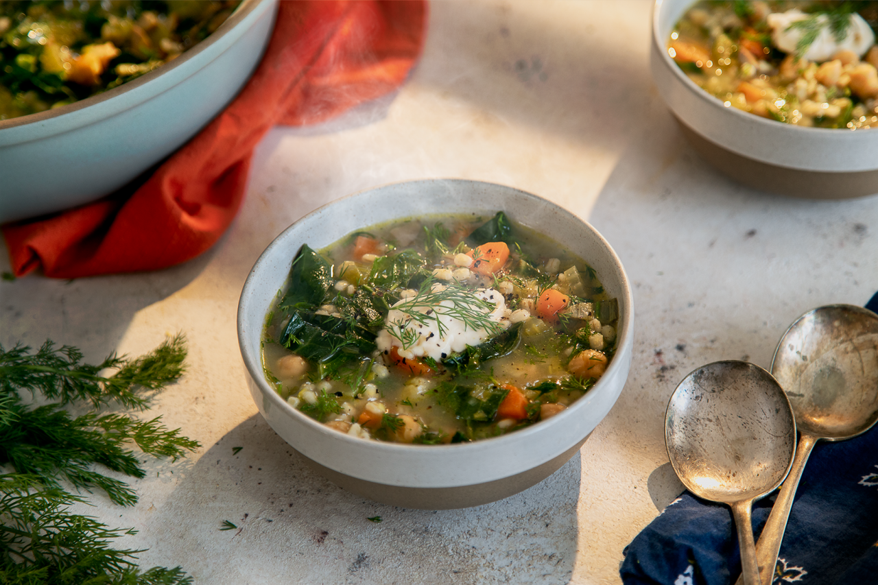 Chickpea and Barley Soup