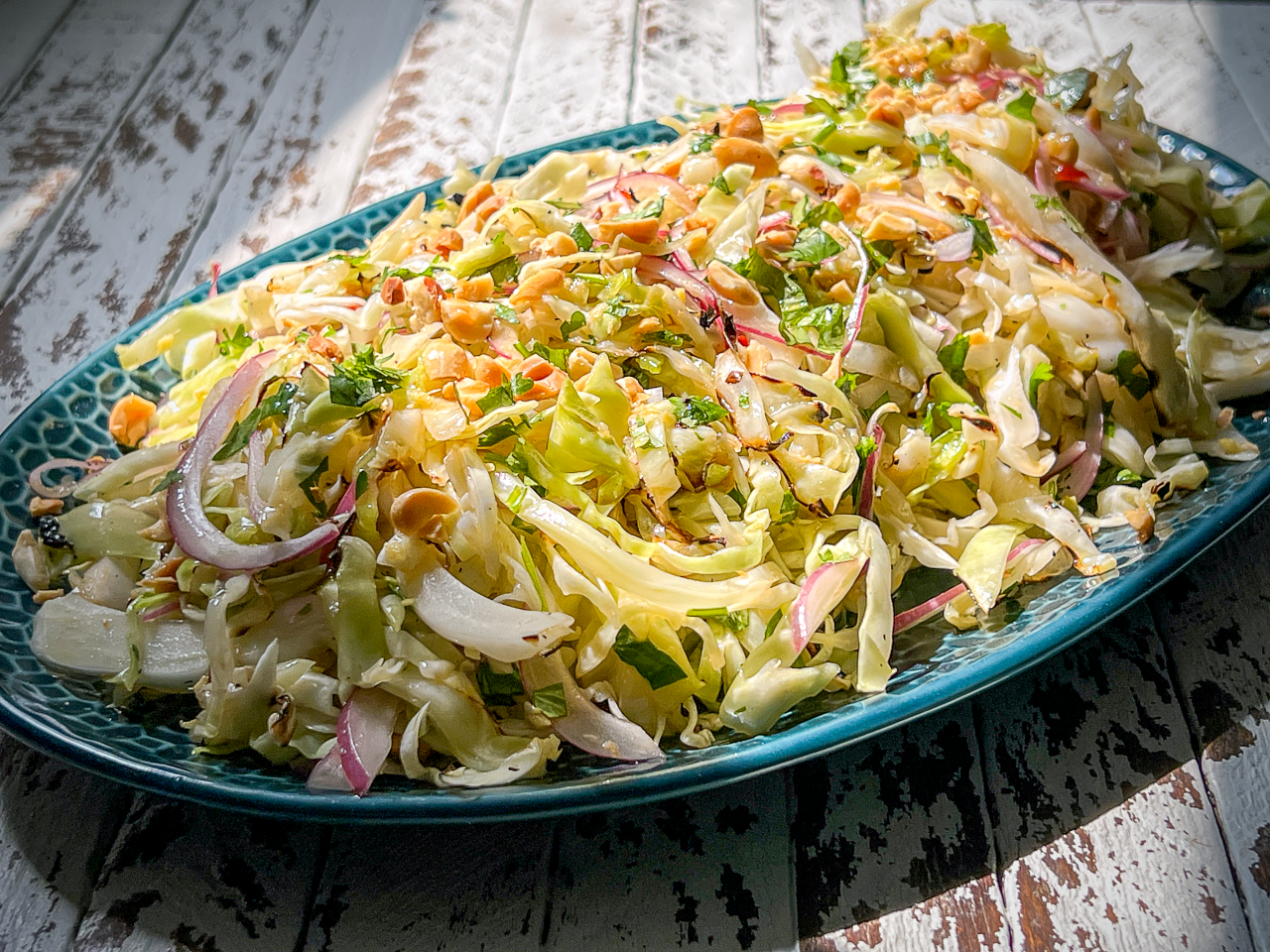 Charred Cabbage and Lime Slaw recipe by Bad Manners