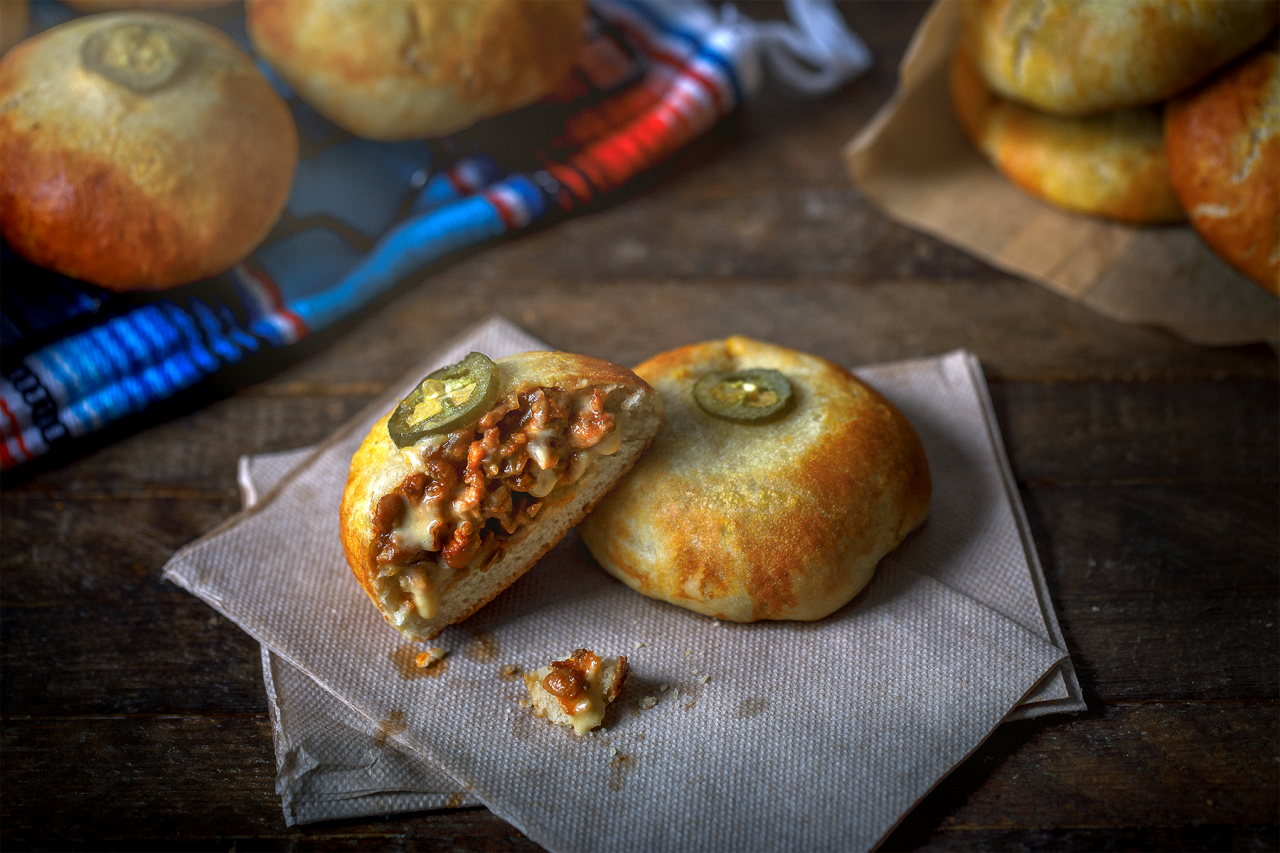Spicy Sausage and Cheese Kolaches