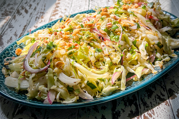 Charred Cabbage and Lime Slaw recipe by Bad Manners